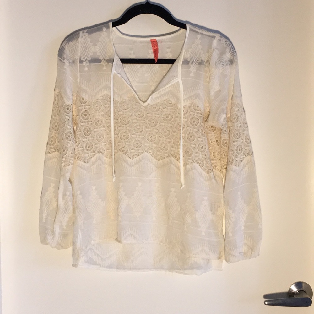 Eight sixty white blouse